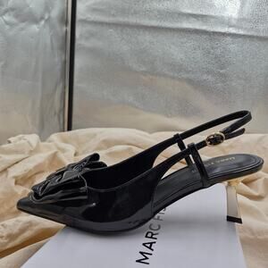 NEW Marc Fisher Women's ARZIA Pump Slingback Black Patent size 5